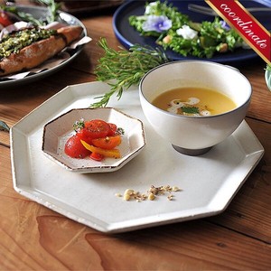 美浓烧 大餐盘/中餐盘 变形 西式餐具 日本制造