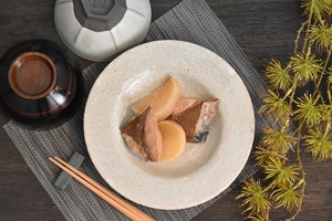 錆梅花皮6寸浅鉢 和食器 向付 中鉢 日本製 美濃焼 刺身鉢
