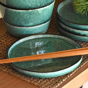 kasane トルコ釉 受け皿 約14.5cm 緑系 和食器 小皿 日本製 美濃焼 おしゃれ モダン