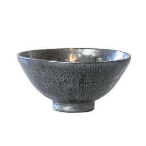 Tenmoku Sink Rice Bowl Japanese Plates Rice Bowl Made in Japan Mino Ware Modern
