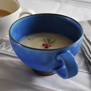 トルコマットスープカップ 青系 洋食器 スープカップ 日本製 おしゃれ モダン