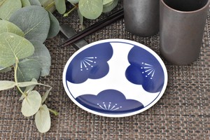 SOMETSUKE Mini Dish Ume Japanese Plates Mini Dish Made in Japan Mino Ware Cafe Modern