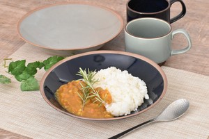 ネイビーソイル深鉢中 青系 洋食器 中鉢 日本製 美濃焼 おしゃれ モダン