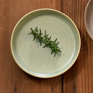 MU釉 シルバーグリーンスプームS 緑系 洋食器 丸型プレート 日本製 美濃焼