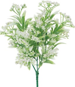 【造花】ミックスフラワーブッシュ　ホワイト　FB−2607W