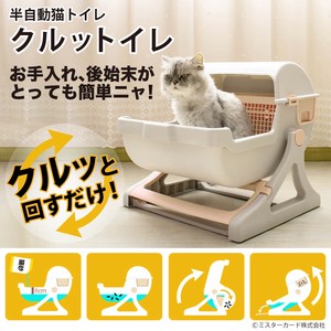 半自動猫トイレ クルットイレ miraiON CT-TELT01-BG