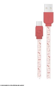 サンリオキャラクターズ USB Type-C 対応 同期＆充電ケーブル ハローキティ SANG-186KT