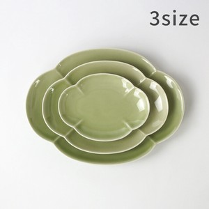 楕円木甲皿 有田焼 金善製陶所 金善窯 プレート皿(20cm~) 小皿 日本製