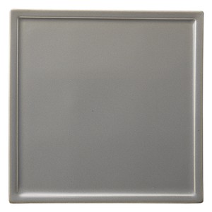 Mino ware Main Plate Gray Frame Made in Japan