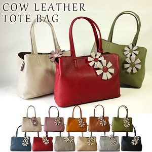 Tote Bag Cattle Leather Genuine Leather Simple