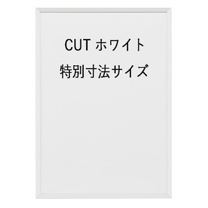グッドデザイン賞受賞アルミ額「CUT」　特別寸法サイズ　ホワイト