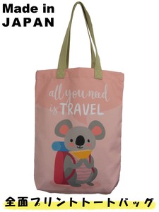 Tote Bag Animals Koala Canvas Size M Made in Japan