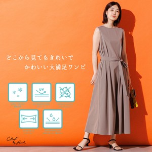 Casual Dress Spring/Summer Sleeveless Buttons One-piece Dress Cool Touch