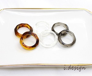 Plain Ring Rings Natural Clear