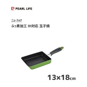 Frying Pan IH Compatible Green 13 x 18cm