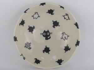 Mino ware Side Dish Bowl Cat Made in Japan