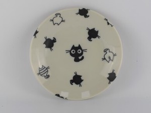 Mino ware Small Plate Cat Made in Japan