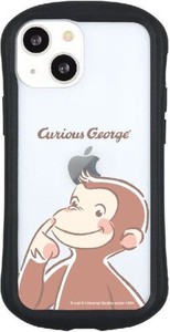 おさるのジョージ iPhone SE（第2世代）/8/7/6s/6 対応ハイブリッドガラスケース 総柄 CG-11B