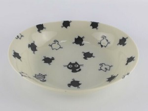 Mino ware Plate Cat Made in Japan