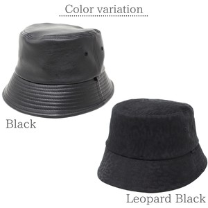 Hat Faux Leather Cotton