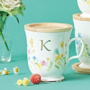 パルテール イニシャルマグ 「K」 ◇BOX入◇ マグカップ/おうちカフェ/コーヒー