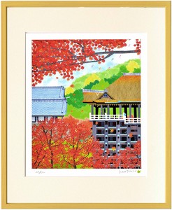 アートパネル はり たつお 京都 秋の清水寺(C1080)