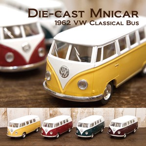 ダイキャストミニカー(M)[1962 VW Classical Bus 1/32]【ロット12台】