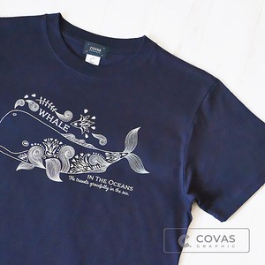 T-shirt Navy T-Shirt Printed Unisex Short-Sleeve