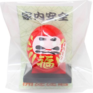 Made in Japan Handmade Good Luck Daruma Red Home Safety Lucky Goods Interior