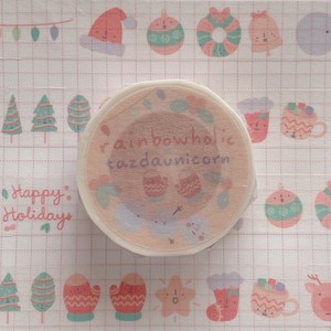 Rainbowholic x Tazdaunicorn パステルクリスマスマスキングテープ