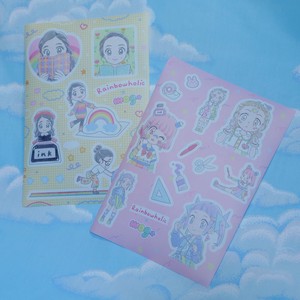 Rainbowholic x mog 文具女子マスキングシールセット(2デザイン)