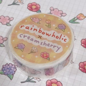 Rainbowholic x Creamsherry フラワーマスキングテープ