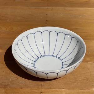 菊線　麺鉢　【美濃焼　大鉢　どんぶり　日本製　和食器】ヤマ吾陶器
