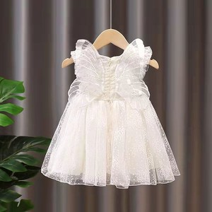 Angel White Dot Dress Baby Newborn Kids 2