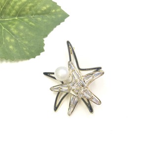 Brooch Pearl Star Sparkle Rhinestone Brooch