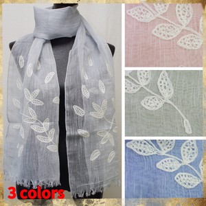 Stole Natural Embroidered Stole