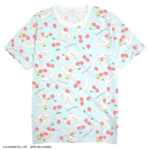 Cinnamoroll Repeating Pattern Sanrio T-shirt Short Sleeve Men's LL