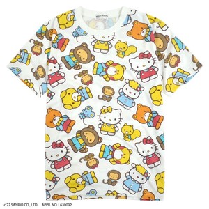 Hello Kitty Repeating Pattern Sanrio T-shirt Short Sleeve Men's LL