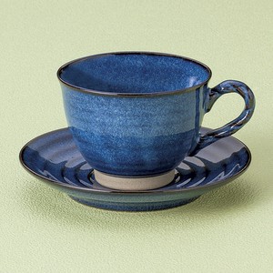 コーヒーカップ&ソーサー 縄手ナマコ釉 陶器 日本製 美濃焼