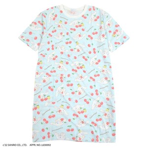 Cinnamoroll Repeating Pattern Sanrio Big T-shirt Pocket LL