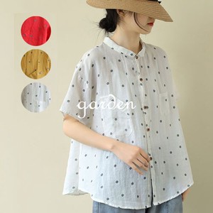 Mini Dot Print Shirt Blouse