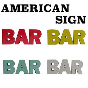 【BIGSALE Part.2】 映える看板 ヴィンテージフィニッシュ AMERICAN SIGN 「BAR」