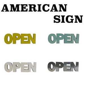 【BIGSALE Part.2】 映える看板 ヴィンテージフィニッシュ AMERICAN SIGN 「OPEN」