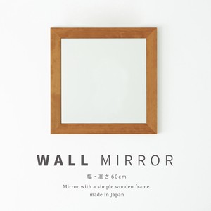 挂墙镜/墙镜 细薄 木制 壁挂 自然 60cm