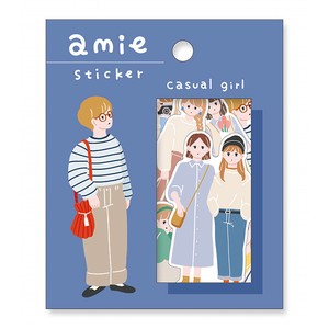 ami Stiker 81139 casual girl / Seal Size :H82 x W58 mm inside