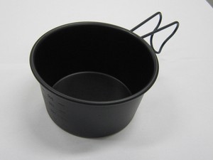 ブラック深型シェラカップ　300ml　目盛付(裏ロゴなし）