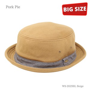【通年　オールシーズン　 大きいサイズ　帽子 】ポークパイ　スウエット　　XL ビッグサイズ