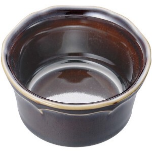 ワンプレートまるけ　ｱﾒ釉　ティーク型2.5小鉢