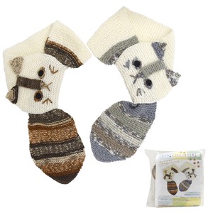 Mini Scarf Handmade Kit Wool Everyday Crochet Hook Cat 61