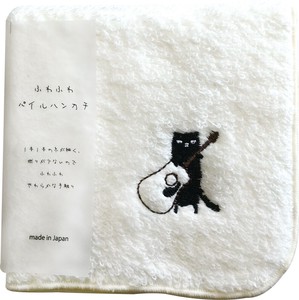 猫だらけふわふわハンカチ GUITER CATS